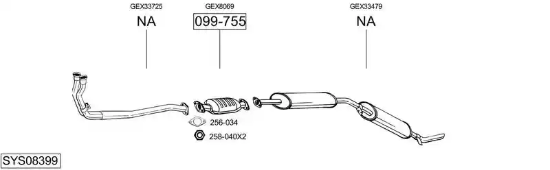 BOSAL SYS08399