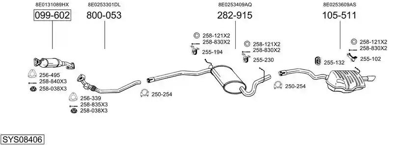 BOSAL SYS08406