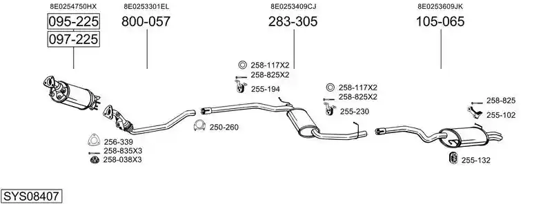 BOSAL SYS08407