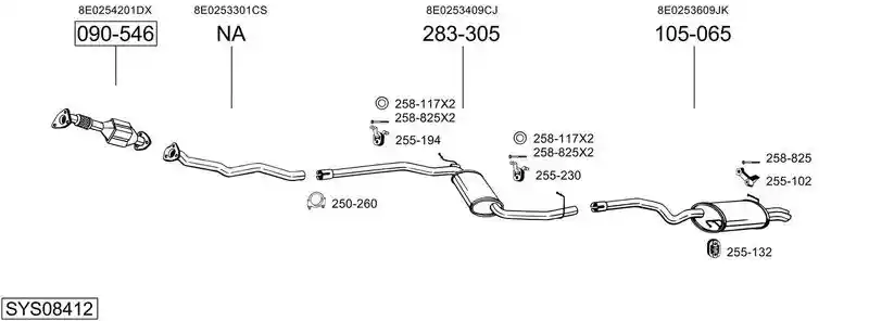 BOSAL SYS08412