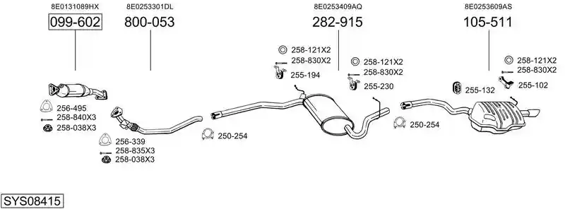 BOSAL SYS08415