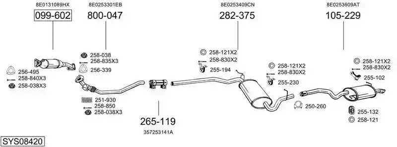 BOSAL SYS08420