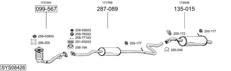 BOSAL SYS08426