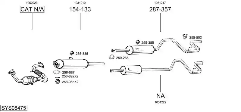 BOSAL SYS08475