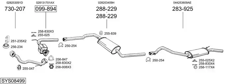 BOSAL SYS08499