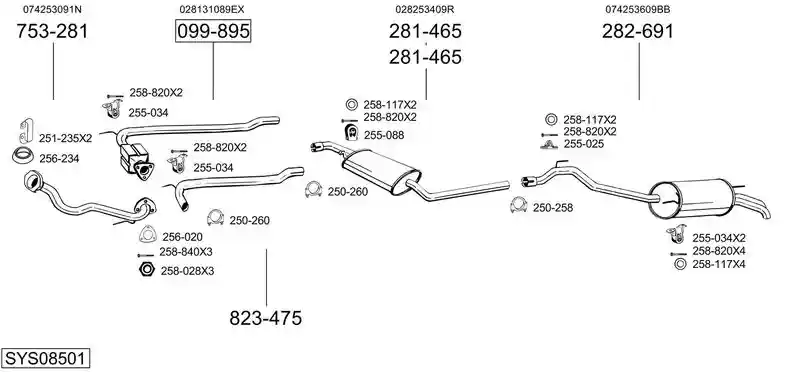 BOSAL SYS08501