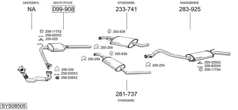 BOSAL SYS08505