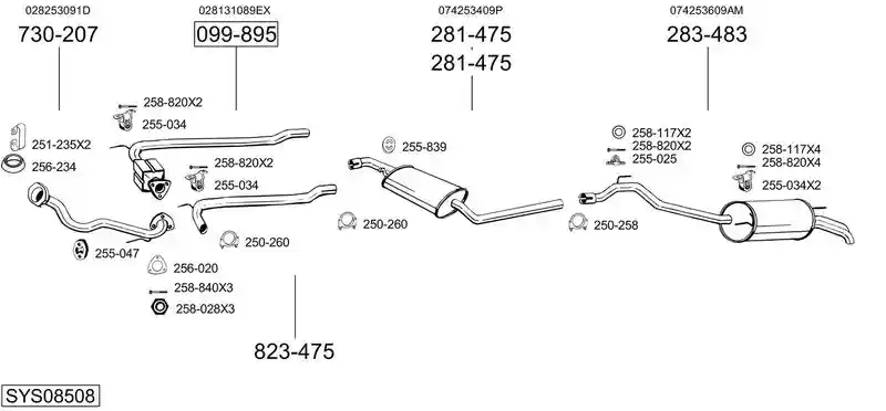BOSAL SYS08508