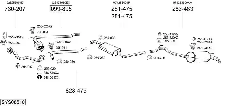 BOSAL SYS08510