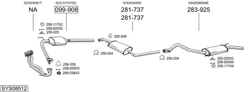BOSAL SYS08512