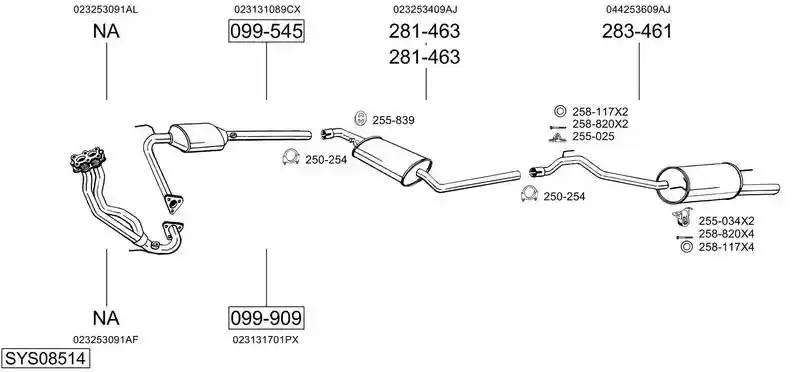 BOSAL SYS08514