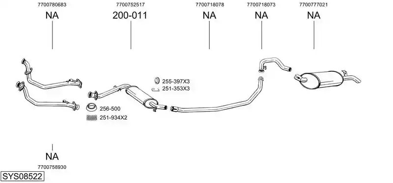 BOSAL SYS08522