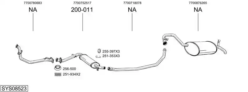 BOSAL SYS08523