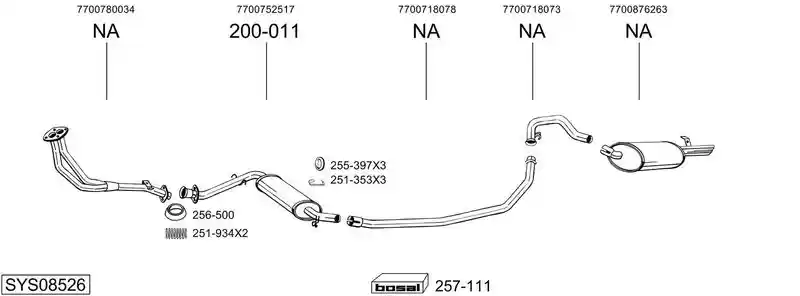 BOSAL SYS08526