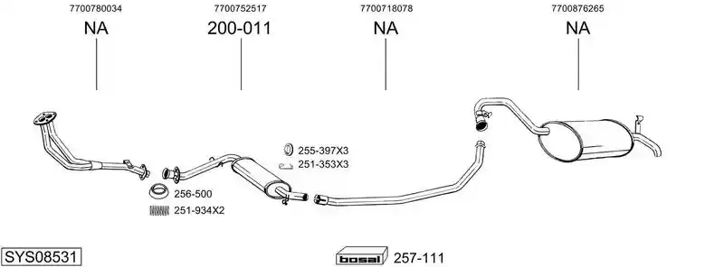 BOSAL SYS08531
