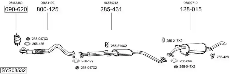 BOSAL SYS08532