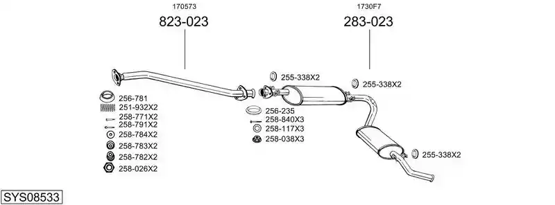 BOSAL SYS08533