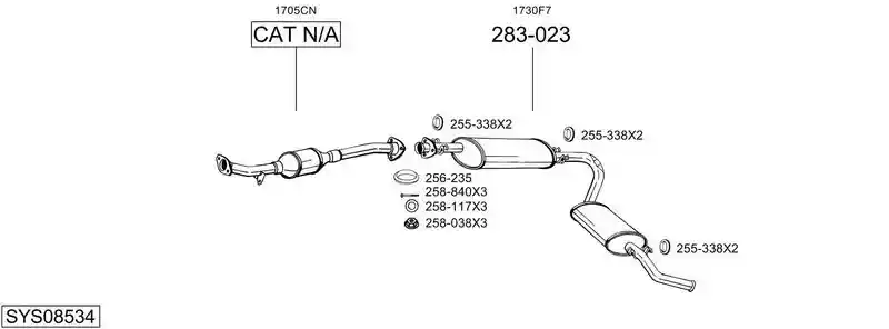 BOSAL SYS08534