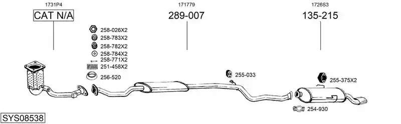 BOSAL SYS08538