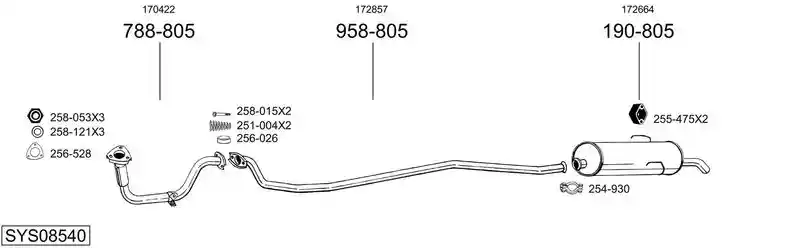BOSAL SYS08540
