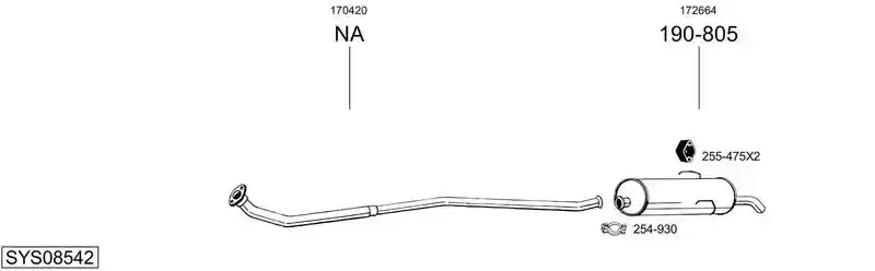 BOSAL SYS08542