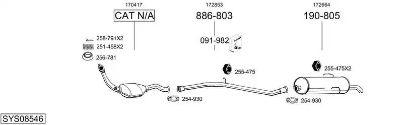 BOSAL SYS08546