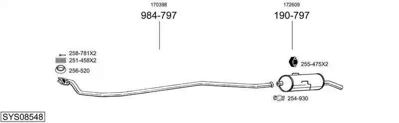 BOSAL SYS08548