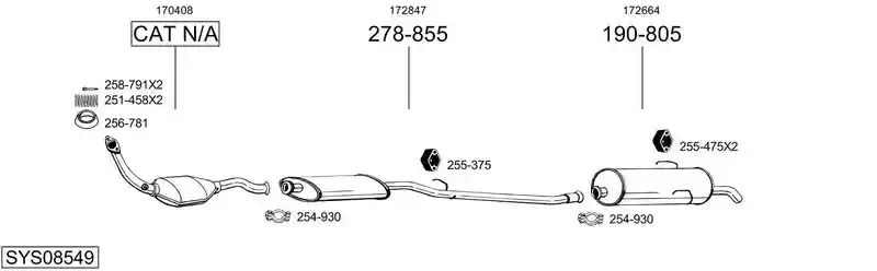 BOSAL SYS08549