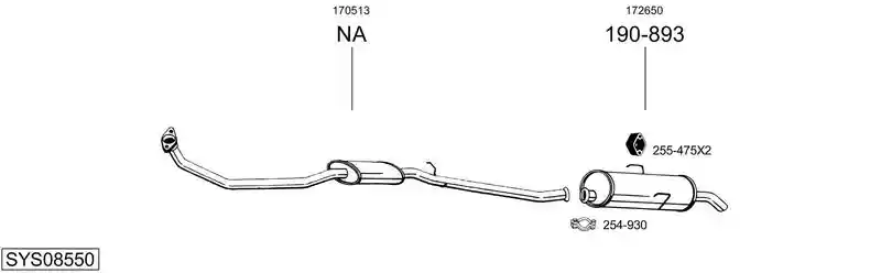 BOSAL SYS08550