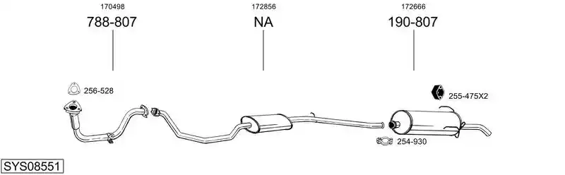 BOSAL SYS08551