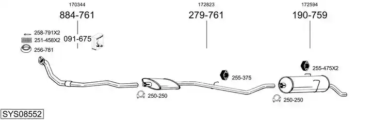 BOSAL SYS08552