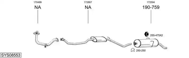 BOSAL SYS08553