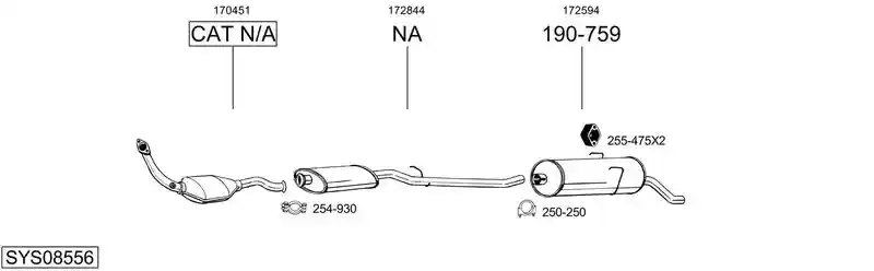 BOSAL SYS08556