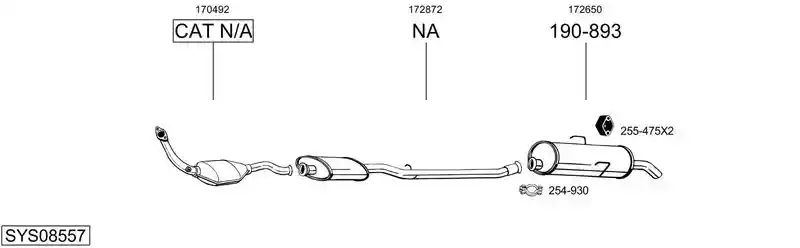 BOSAL SYS08557