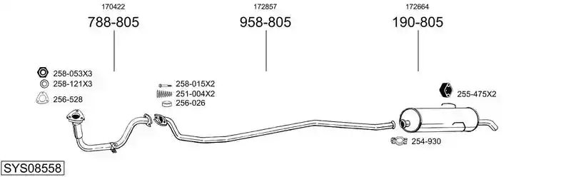 BOSAL SYS08558