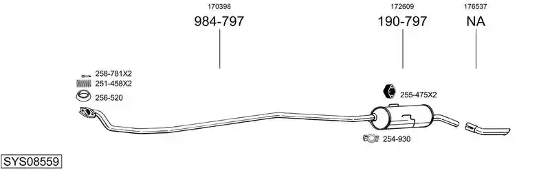 BOSAL SYS08559