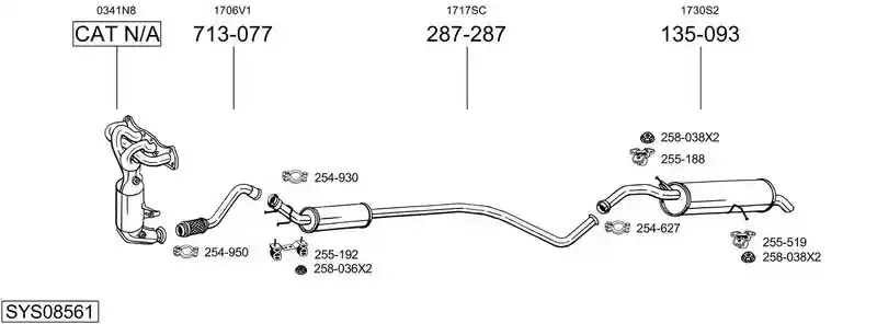 BOSAL SYS08561
