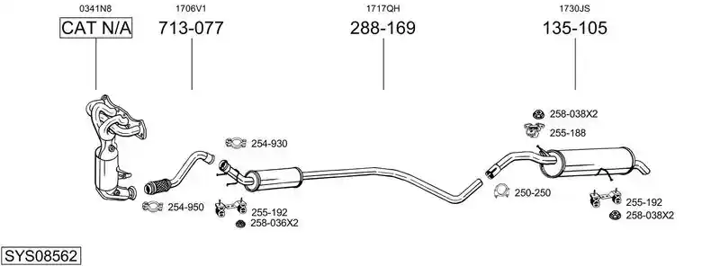 BOSAL SYS08562