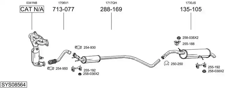 BOSAL SYS08564