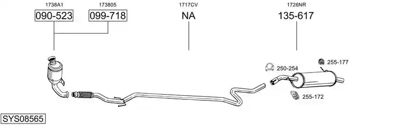 BOSAL SYS08565