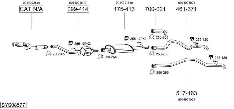 BOSAL SYS08577