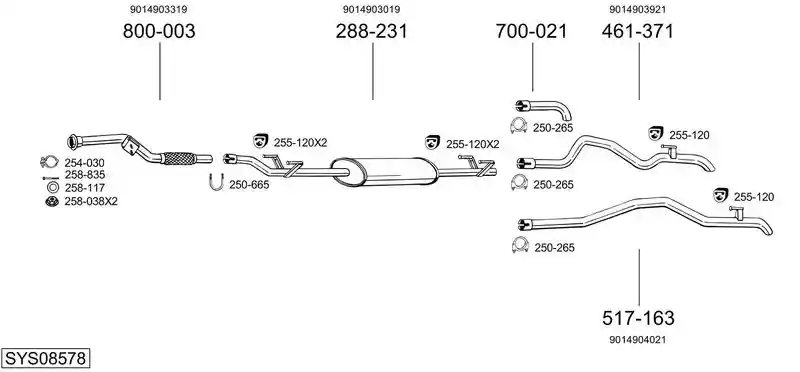 BOSAL SYS08578