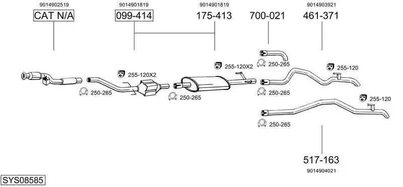 BOSAL SYS08585