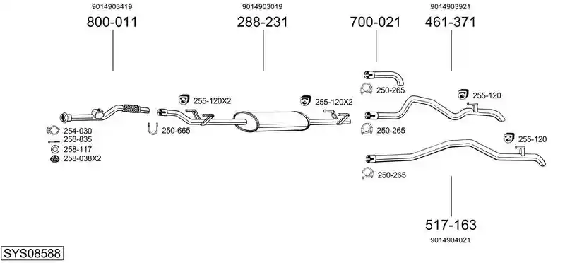 BOSAL SYS08588