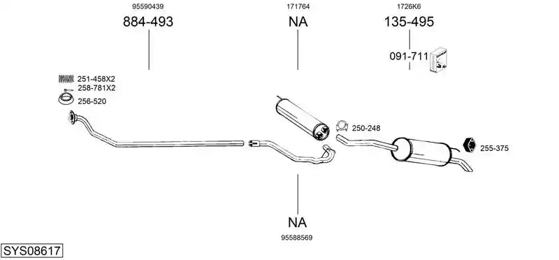 BOSAL SYS08617