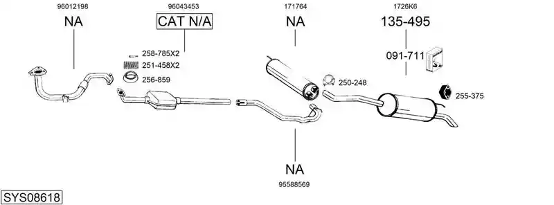 BOSAL SYS08618