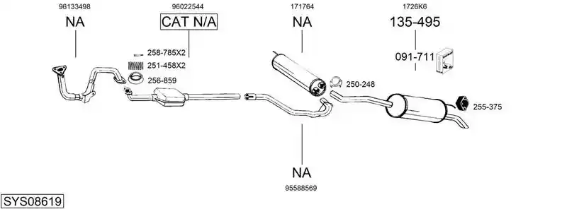 BOSAL SYS08619