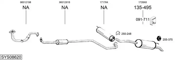 BOSAL SYS08620