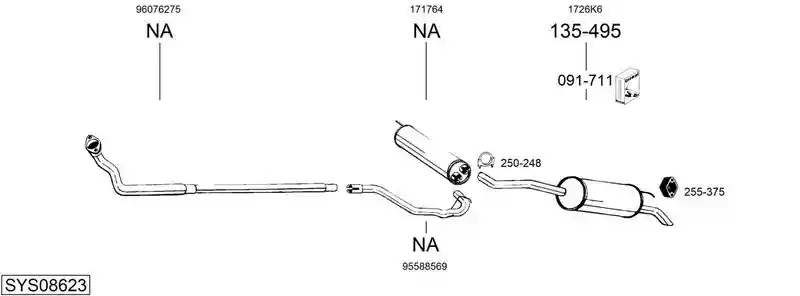 BOSAL SYS08623