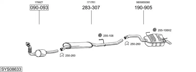 BOSAL SYS08633